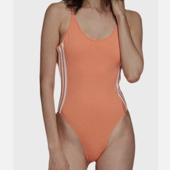 Adidas Originals Open Back Cotton Body Suit - Size S - Picture 1 of 10